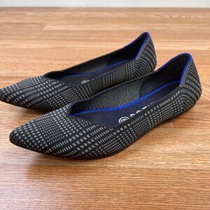 Rothy's The Point Limited Edition Flats in Glen Plaid Size 7.5 Grey Pointed Toe